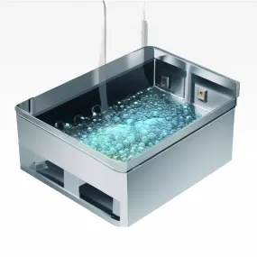 How ultrasonic bubbles lift away dirt from deep crevices