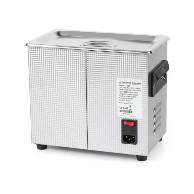 3.2L Mechanical Knob Control Timer Heater Adjustable Ultrasonic Cleaner