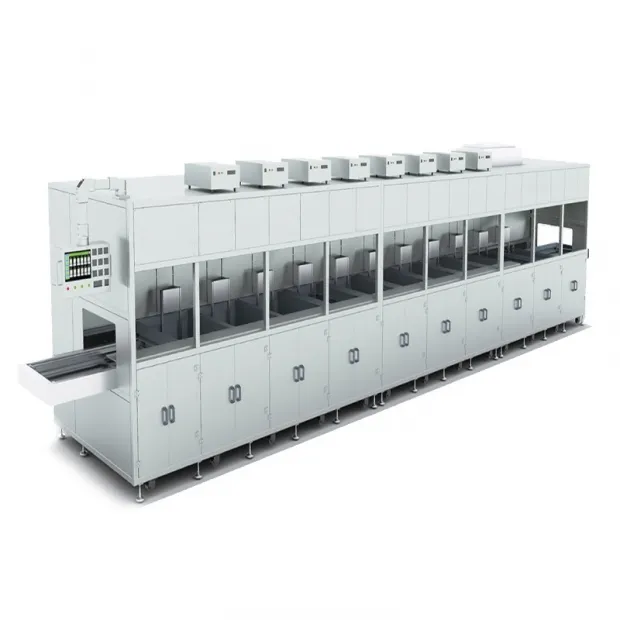 77-960L Fully Automatic Industrial Ultrasonic Cleaner with Conveyor & Drying System