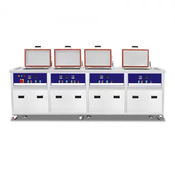 38L-1500L 4 Tank Heavy-Duty Ultrasonic Cleaner for Industrial Parts with Filtration Rinsing Spraying Drying