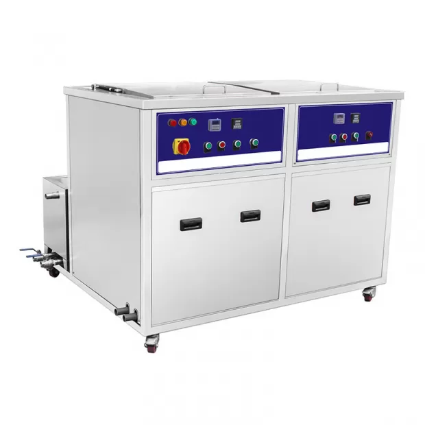 800L Dual Tank Industrial Ultrasonic Cleaner with Cleaning Drying and Heater & Timer