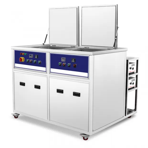 800L Dual Tank Industrial Ultrasonic Cleaner with Cleaning Drying and Heater & Timer