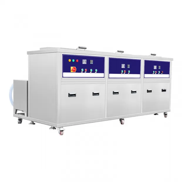 800L 3-Tank 40KHz Automated Ultrasonic Cleaning System with Cleaning Rinsing Drying