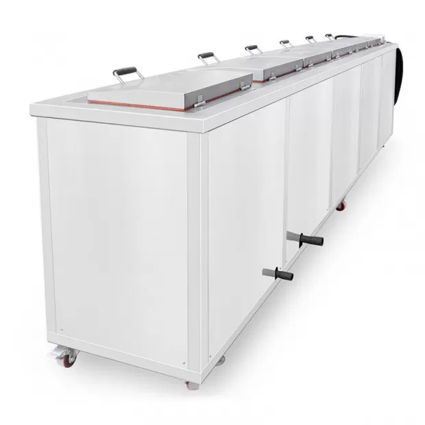 100-2000L 6-Tank Multi-Stage Ultrasonic Cleaner for Aerospace & Automotive
