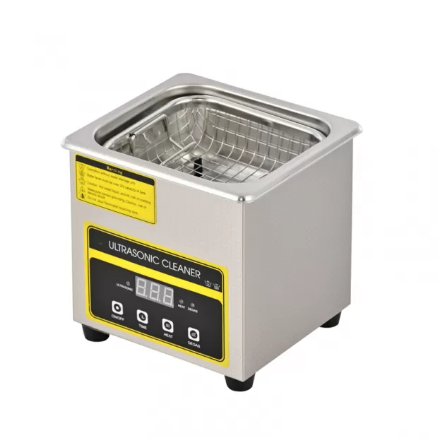 1.3L Digital Ultrasonic Cleaner with LCD Display, Timer & Heater for Precision Cleaning