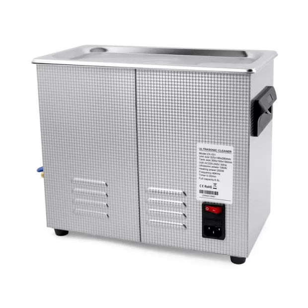 6.5L Heavy-Duty Mechanical Ultrasonic Cleaner with Timer, Heater
