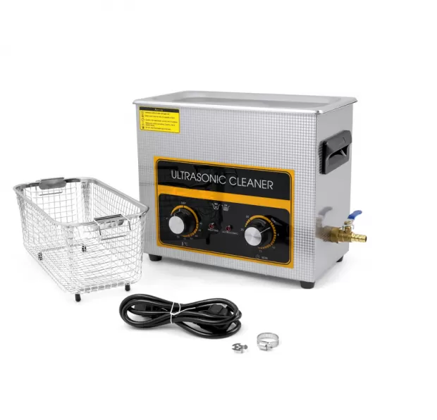 6.5L Heavy-Duty Mechanical Ultrasonic Cleaner with Timer, Heater