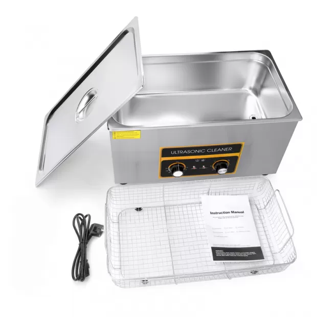 22L Professional Mechanical Ultrasonic Cleaner with Timer & Heater for Commercial Use