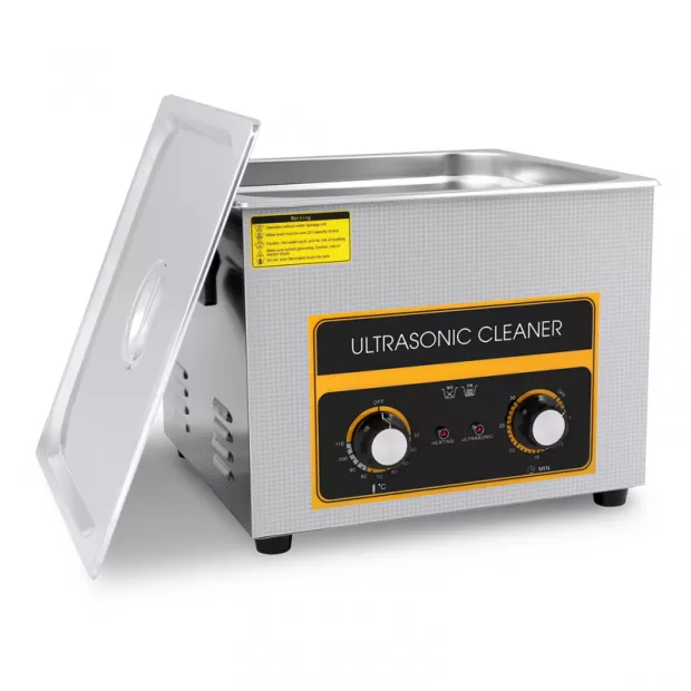 15L Industrial Mechanical Ultrasonic Cleaner with Adjustable Timer & Heater for Large Parts