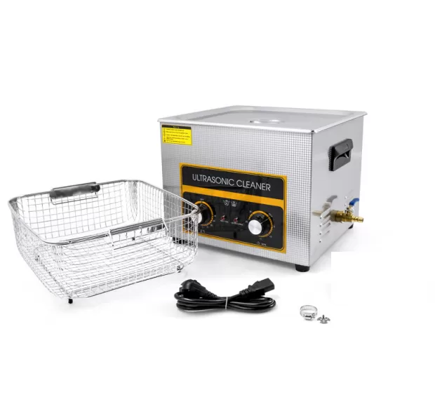 15L Industrial Mechanical Ultrasonic Cleaner with Adjustable Timer & Heater for Large Parts