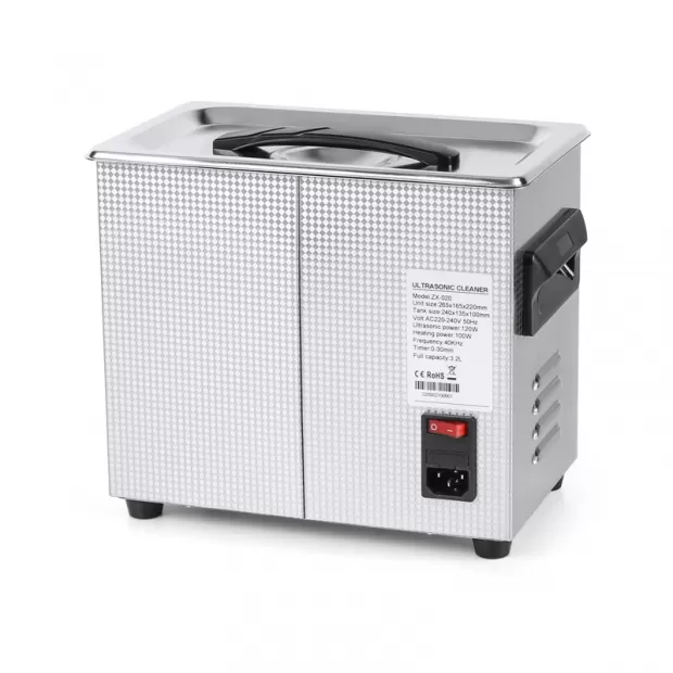 3.2L Mechanical Knob Control Timer Heater Adjustable Ultrasonic Cleaner