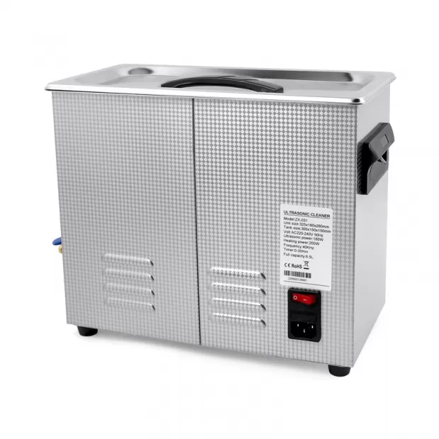 6.5L Heavy-Duty Mechanical Ultrasonic Cleaner with Timer, Heater