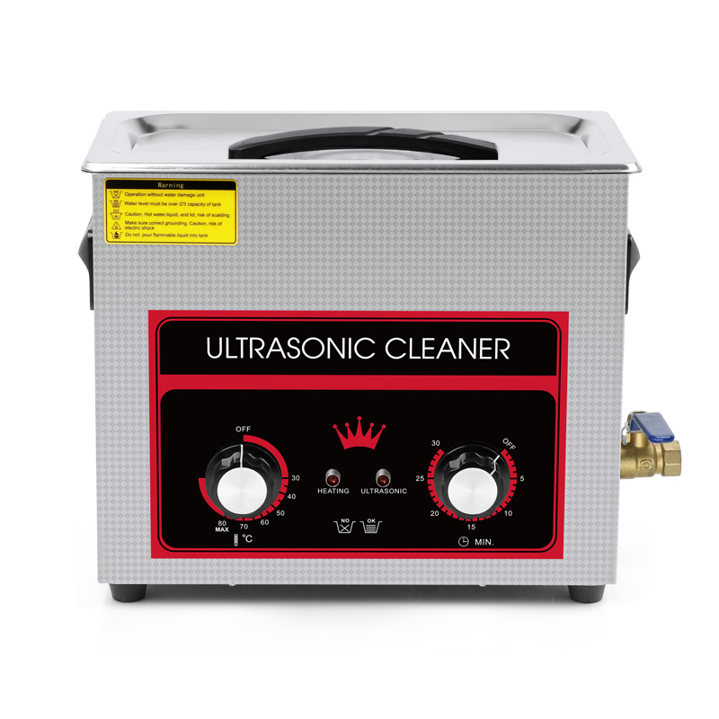 6.5L Heavy-Duty Mechanical Ultrasonic Cleaner with Timer, Heater