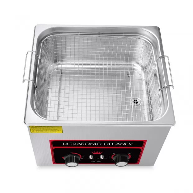 15L Industrial Mechanical Ultrasonic Cleaner with Adjustable Timer & Heater for Large Parts