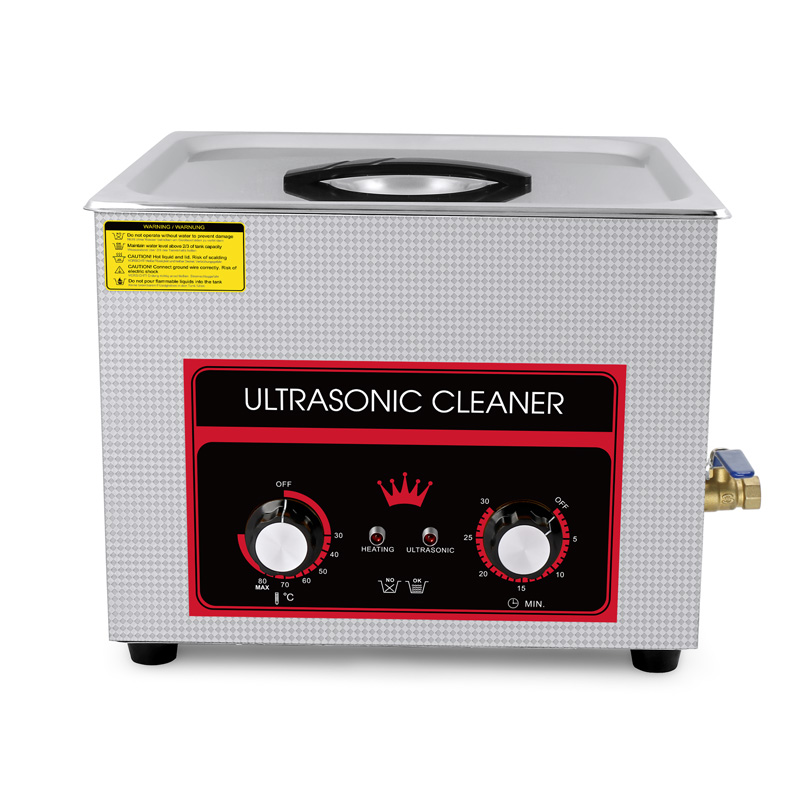 15L Industrial Mechanical Ultrasonic Cleaner with Adjustable Timer & Heater for Large Parts
